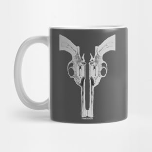 Revolver Skull Mug